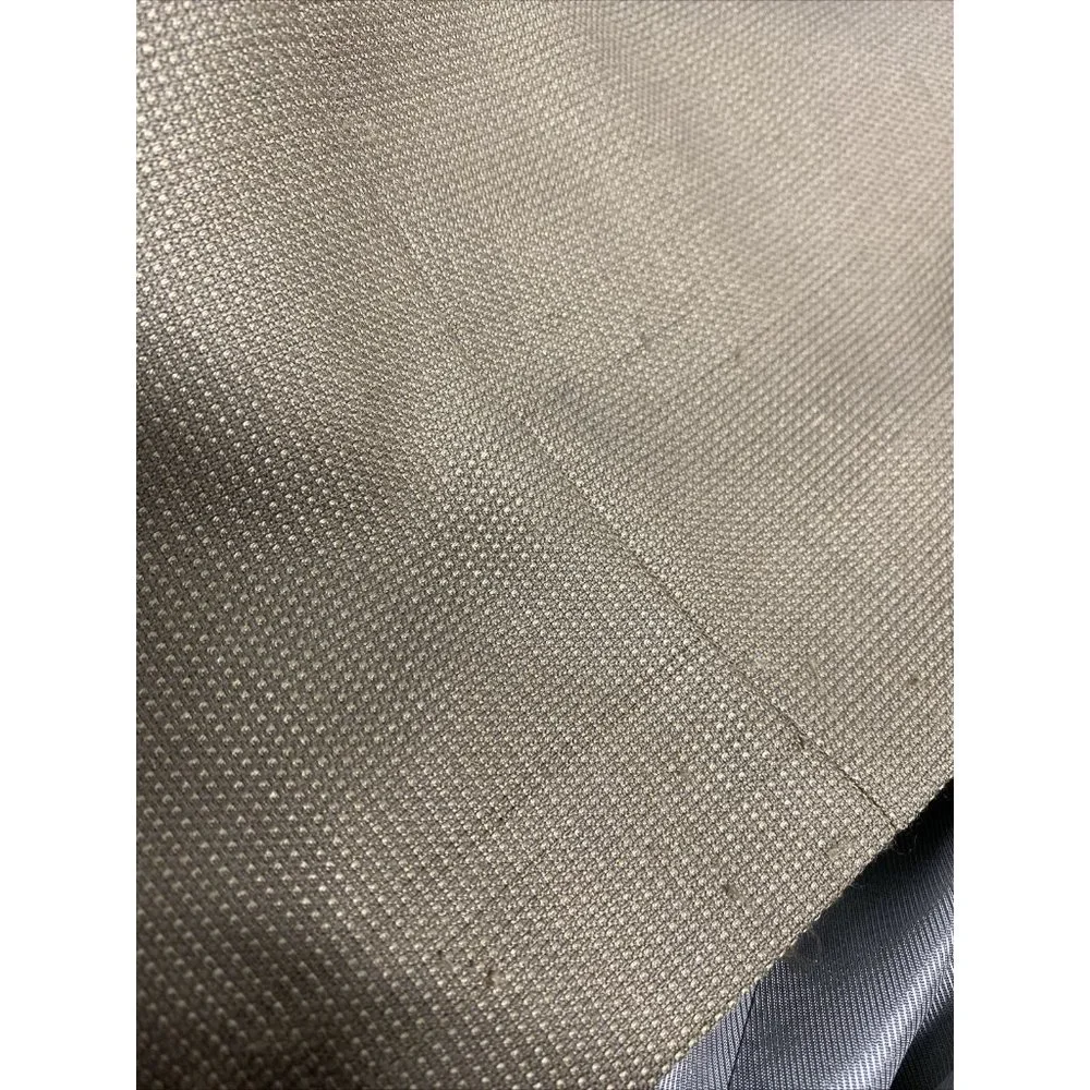 Andrew Fezza 3 Button Golden Brown Silk Super 100s Wool Jacket Blazer 42L READ